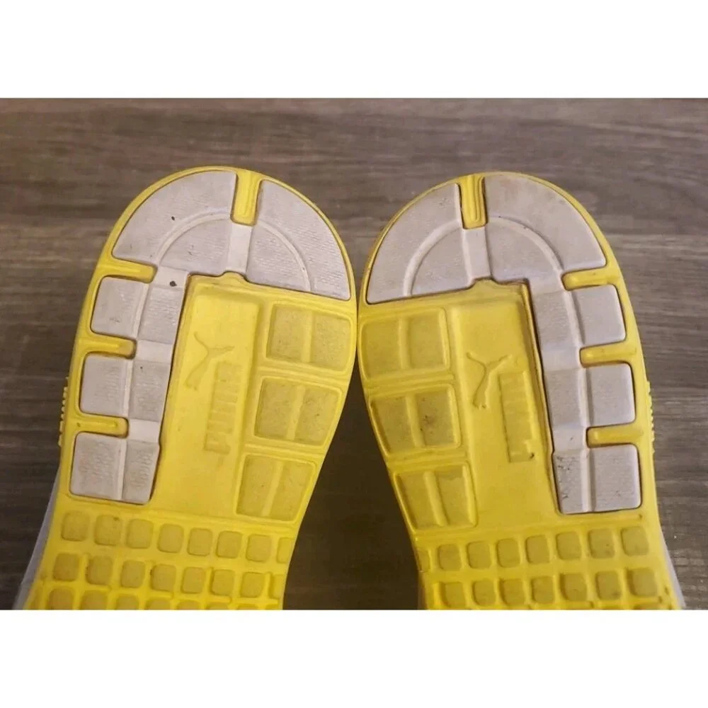 Puma Eco OrthoLite Shoes Sneakers Womens Size 7 Gray‎ Yellow
